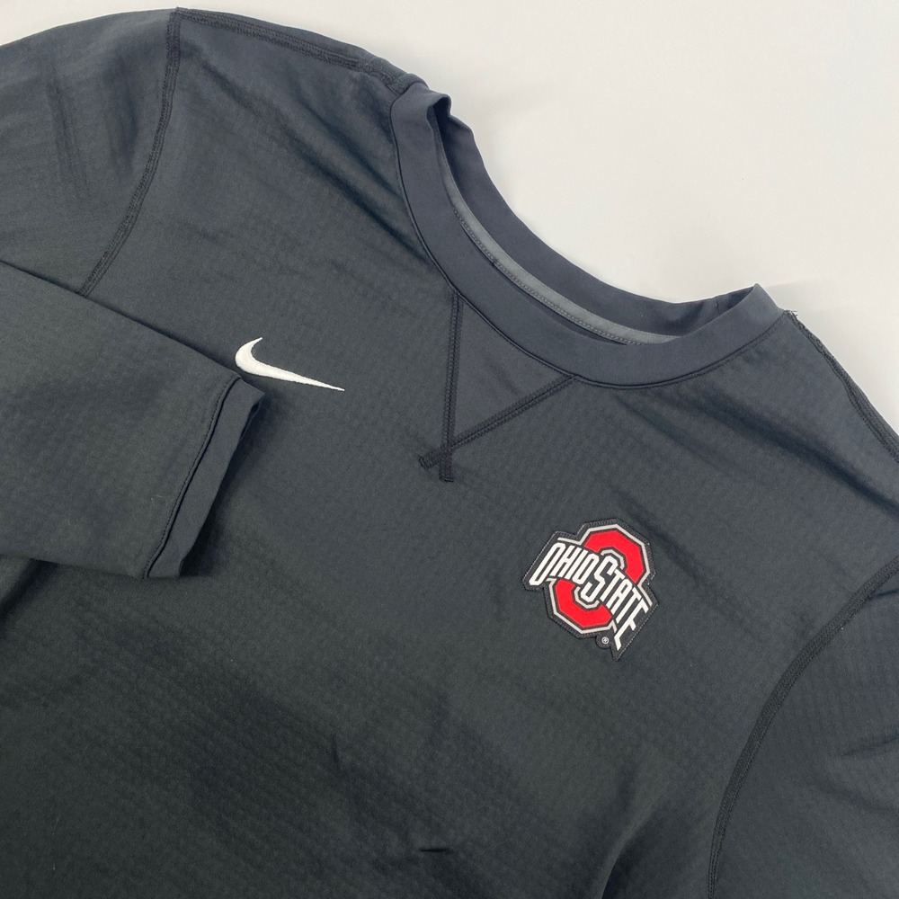 Ohio State Buckeyes Shirt Mens Large Gray Nike Training Heavyweight Active